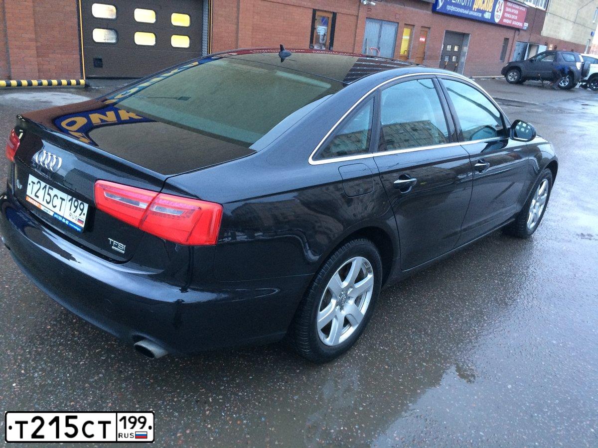 Фото автомобиля AUDI A6, 2011 — госномер Т215СТ199. Цвет: ЧЕРНЫЙ