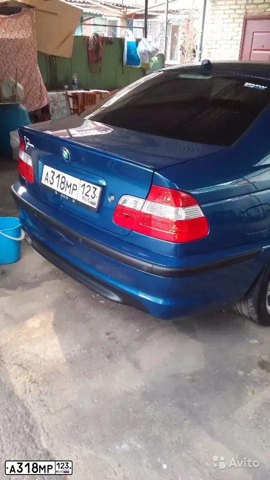 Фото автомобиля BMW SERIE 3, 2002 — госномер А318МР123. Цвет: синий