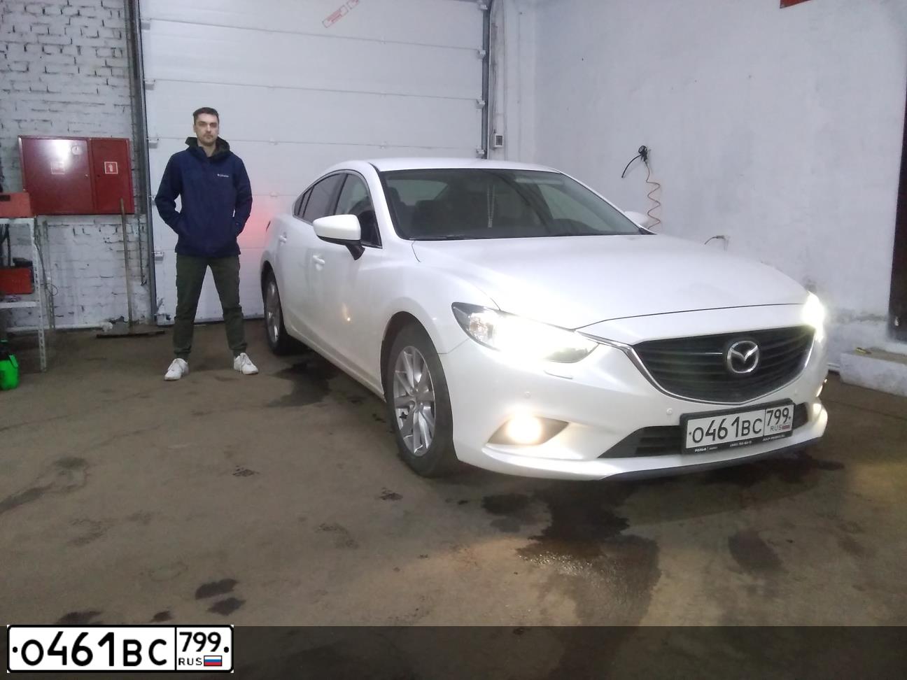 Фото автомобиля MAZDA 6, 2014 — госномер Р659ОН46. Цвет: Белый