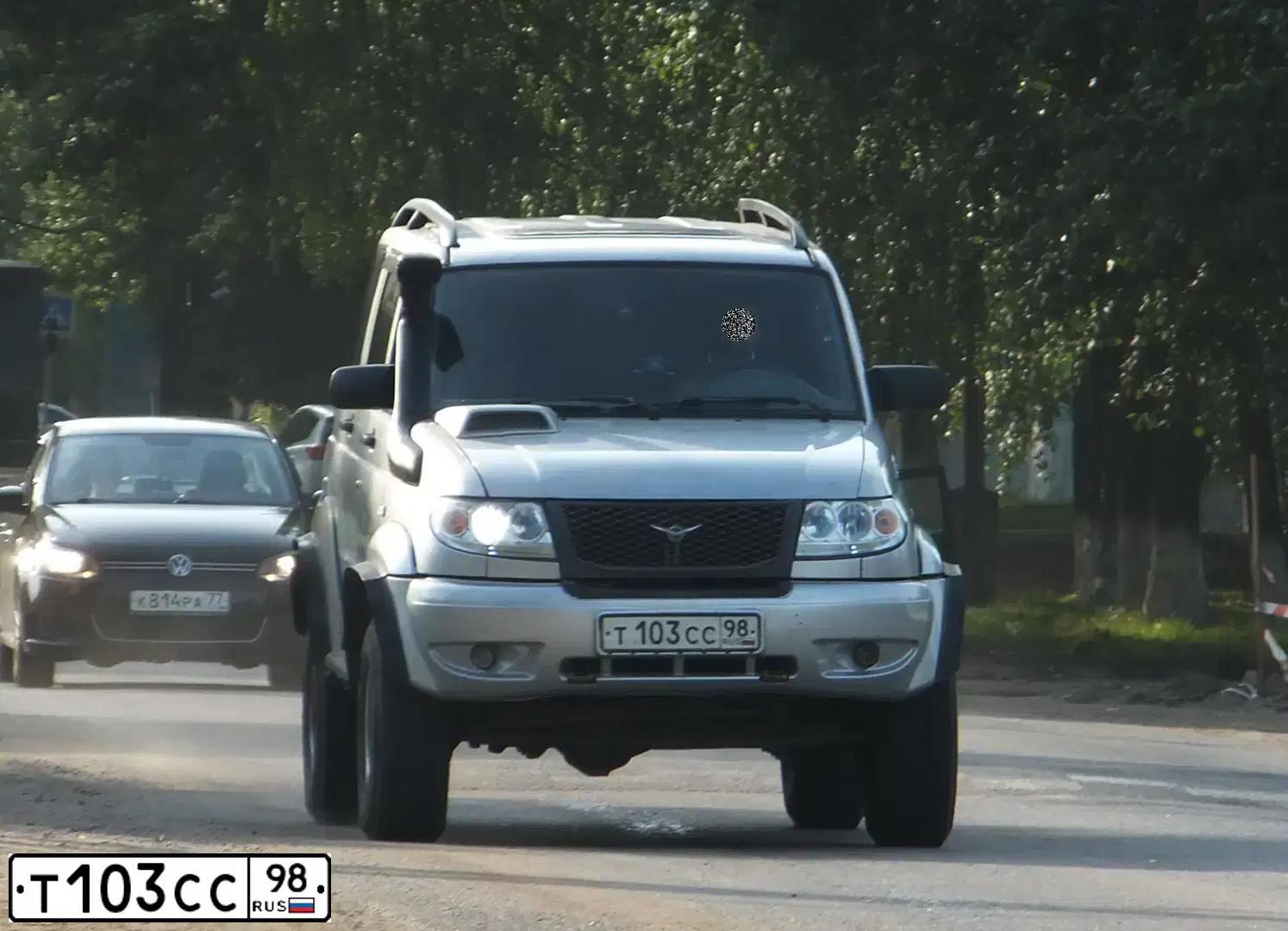 Фото автомобиля UAZ Z 3163 PATRIOT, 2009 — госномер О191АХ68. Цвет: СНЕЖНАЯ КОРОЛЕВА-МЕТАЛЛИК