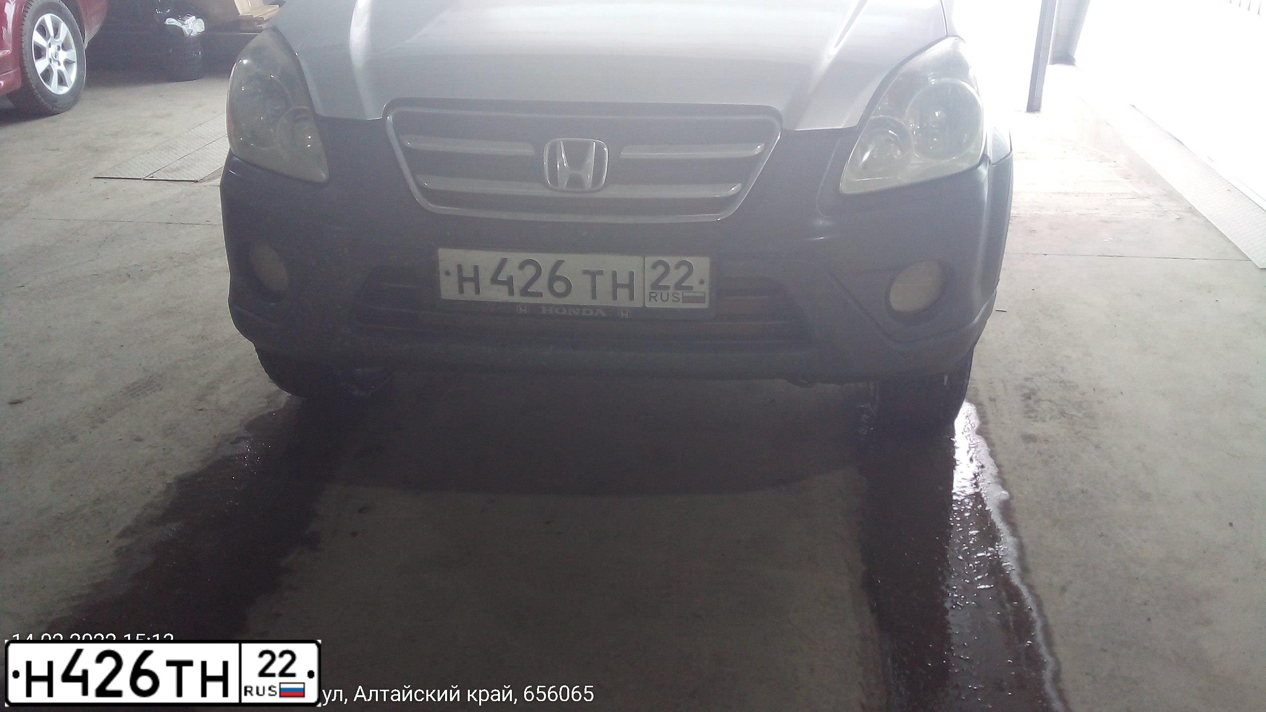Фото автомобиля HONDA CR-V, 2005 — госномер Н047АС123. Цвет: СЕРЕБРИСТЫЙ