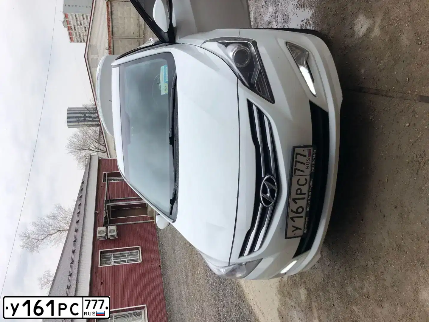 Фото автомобиля HYUNDAI SOLARIS, 2014 — госномер О478АУ32. Цвет: БЕЛЫЙ