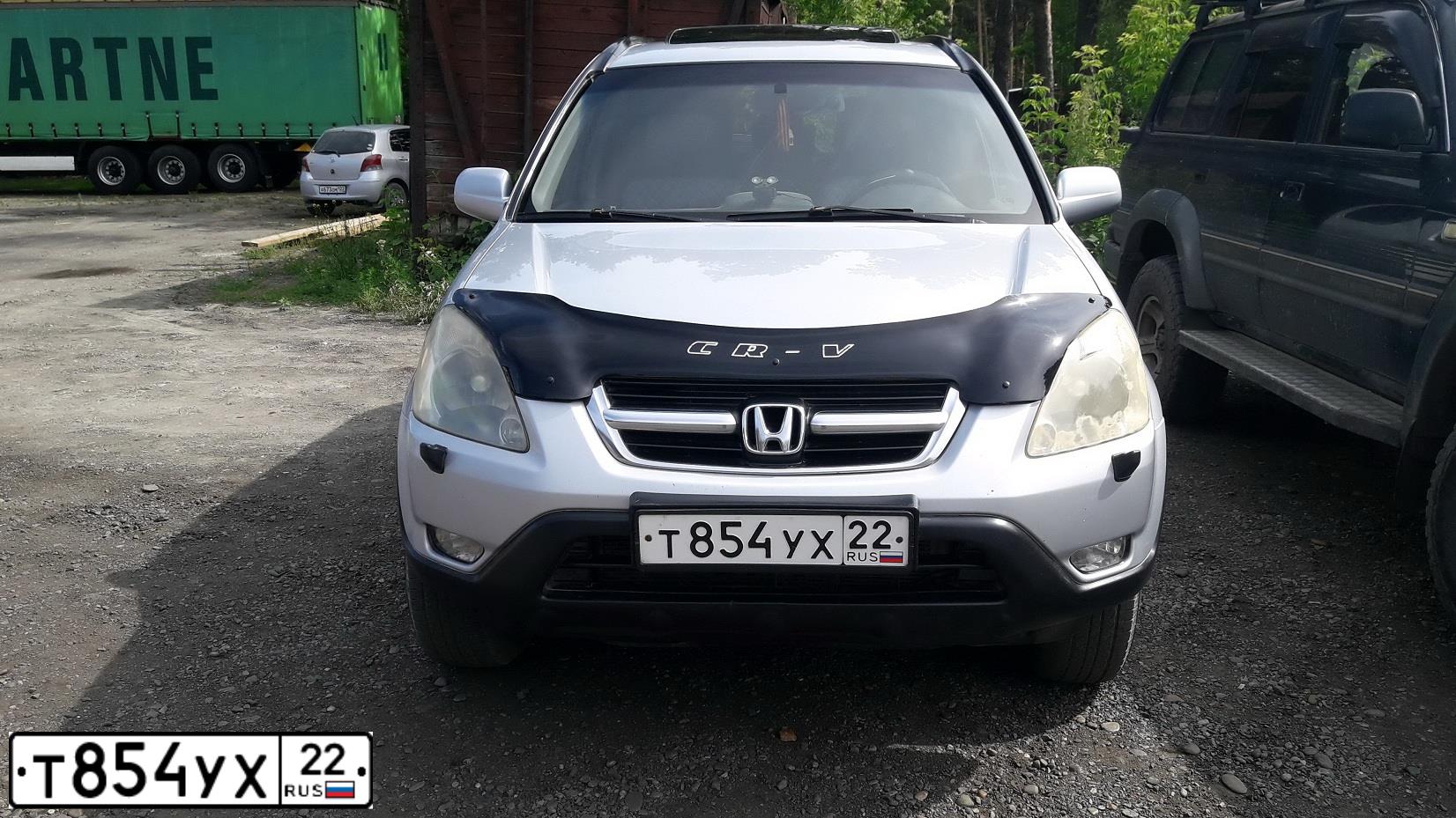 Фото автомобиля HONDA CR-V, 2004 — госномер М550ХХ37. Цвет: СЕРЕБРИСТЫЙ