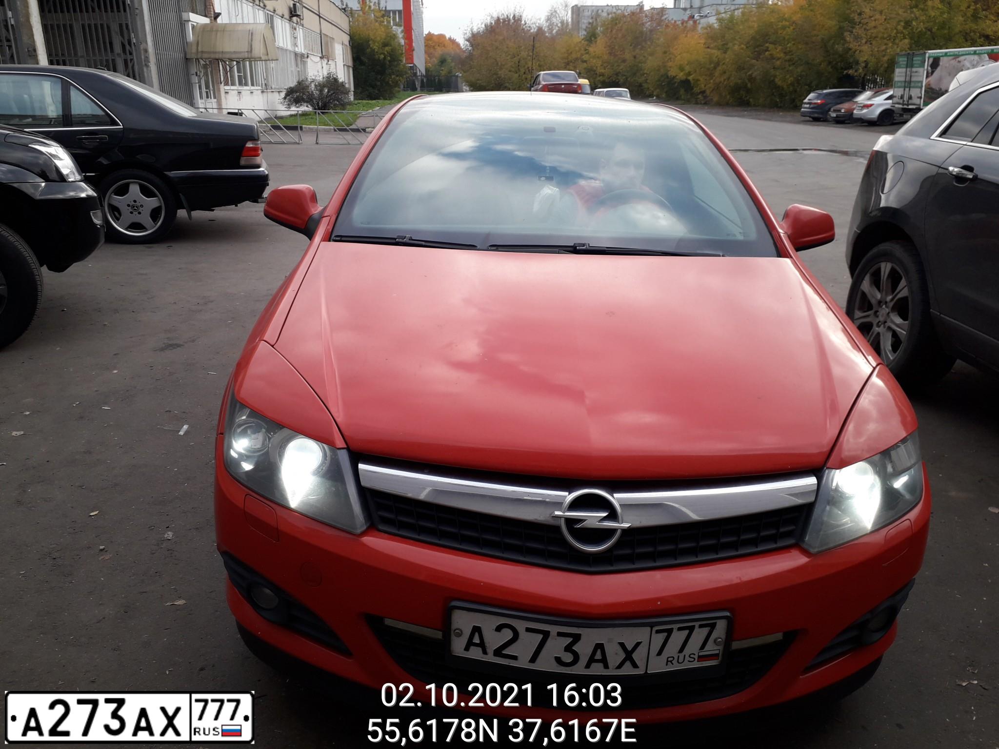 Фото автомобиля OPEL ASTRA, 2010 — госномер У197ТН797. Цвет: КРАСНЫЙ