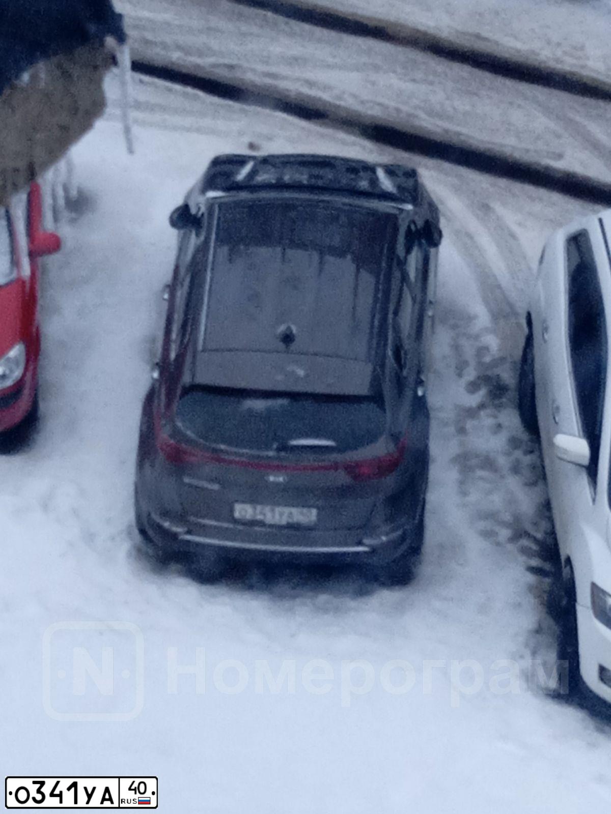 Фото автомобиля KIA SPORTAGE, 2020 — госномер О341УА40. Цвет: СЕРО-КОРИЧНЕВЫЙ