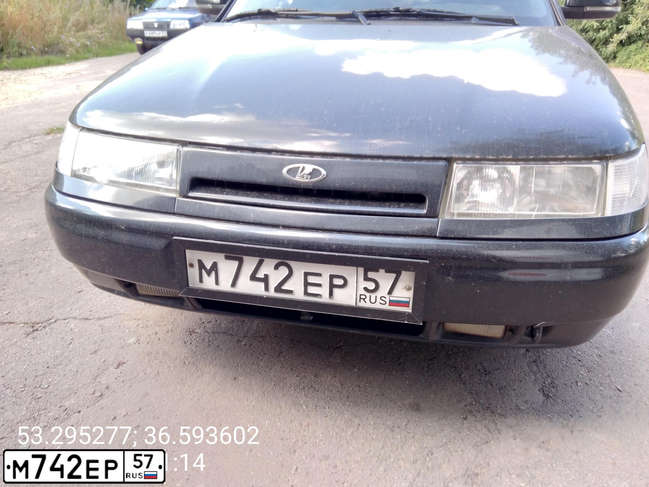 Фото автомобиля LADA 2110, 2006 — госномер М742ЕР57. Цвет: ГРАФИТОВЫЙ МЕТАЛЛИК