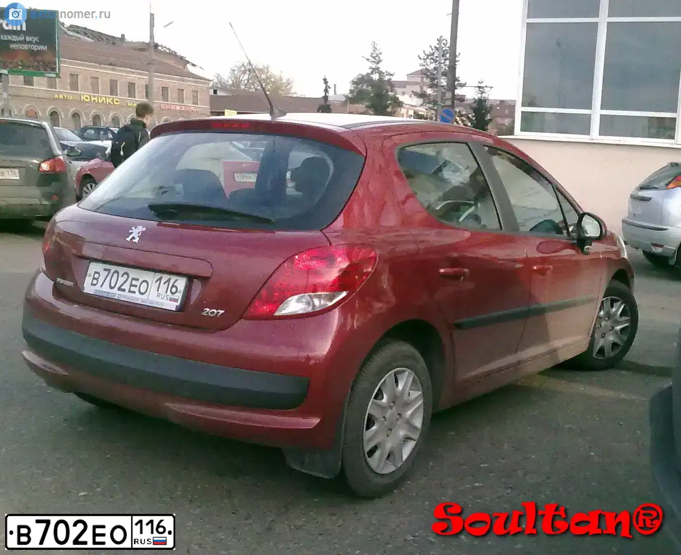 Фото автомобиля PEUGEOT 207, 2010 — госномер М159АО763. Цвет: Красный