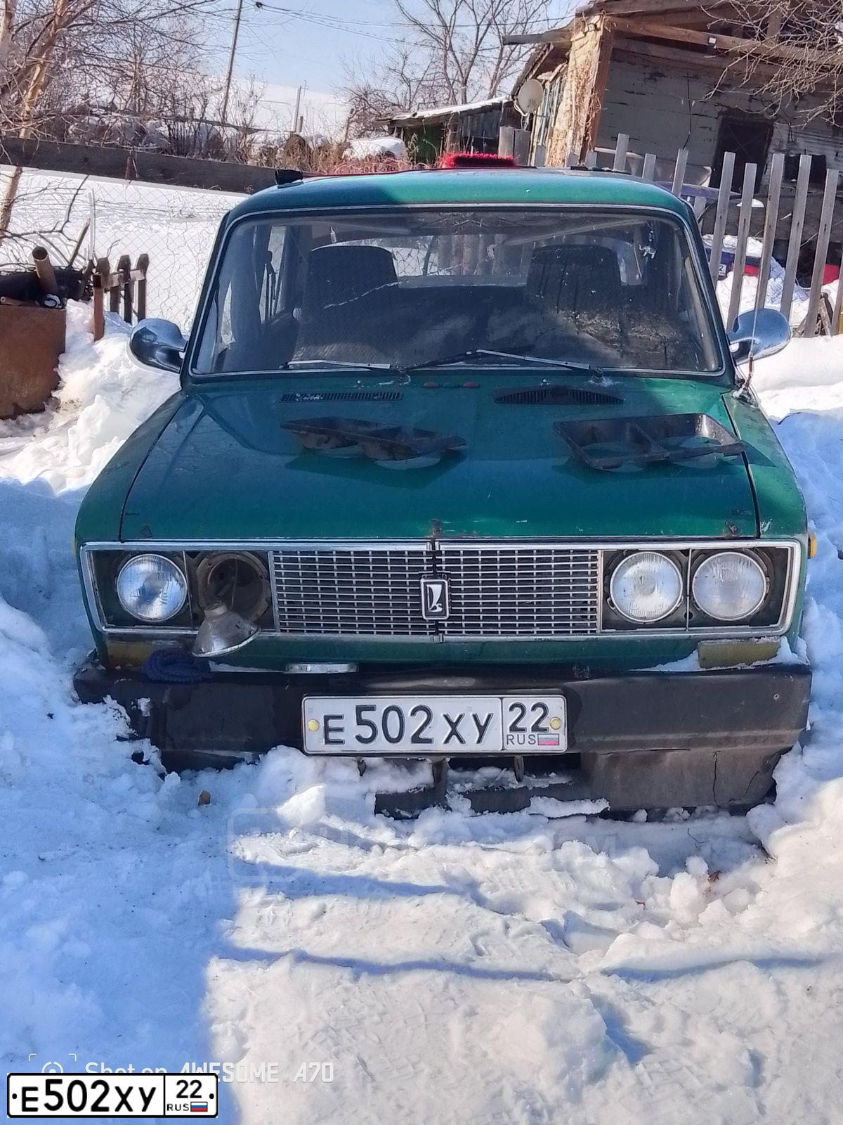 Фото автомобиля LADA 2106, 1987 — госномер Е502ХУ22. Цвет: ЗЕЛЕНЫЙ