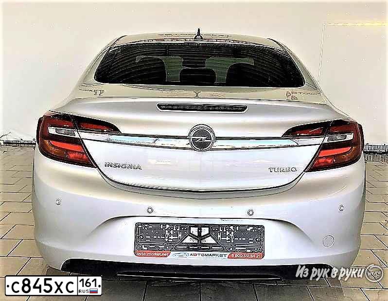 Фото автомобиля OPEL INSIGNIA, 2014 — госномер С845ХС161. Цвет: Серебристый
