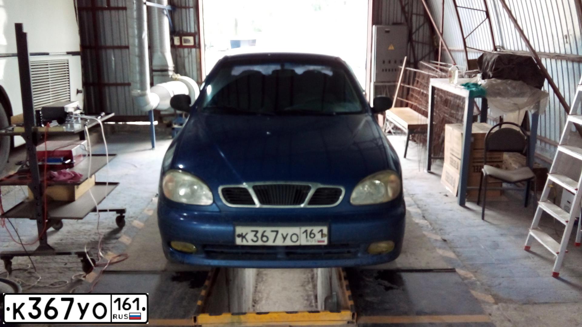 Фото автомобиля ZAZ LANOS, 2009 — госномер Т258УУ799. Цвет: синий