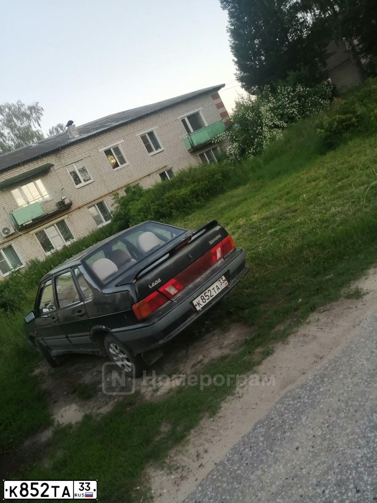 Фото автомобиля LADA 2115 SAMARA, 2005 — госномер К852ТА33. Цвет: графитовый металлик