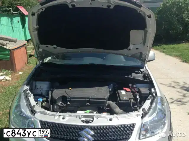 Фото автомобиля SUZUKI SX 4, 2012 — госномер С843УС197. Цвет: Серебристый
