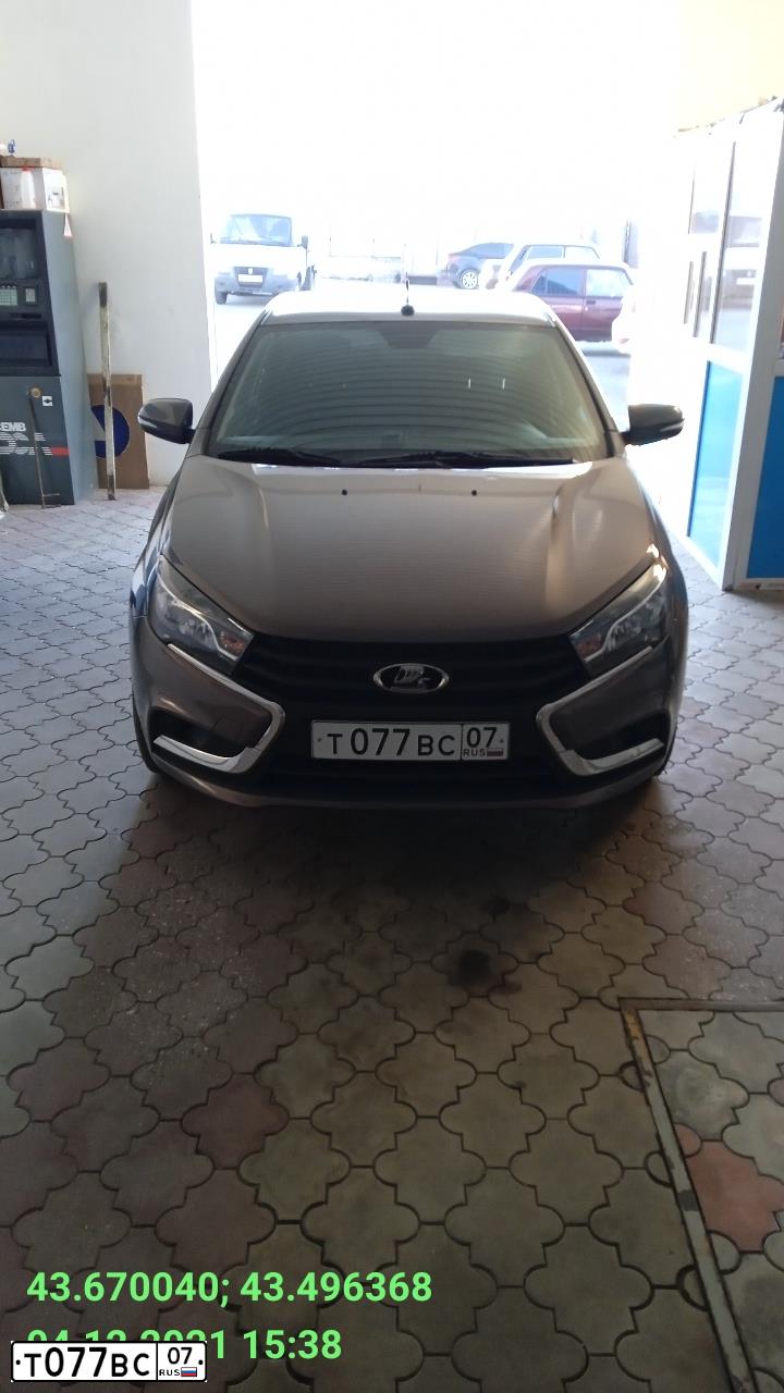 Фото автомобиля LADA 2170 PRIORA, 2014 — госномер У180ЕО07. Цвет: Белый