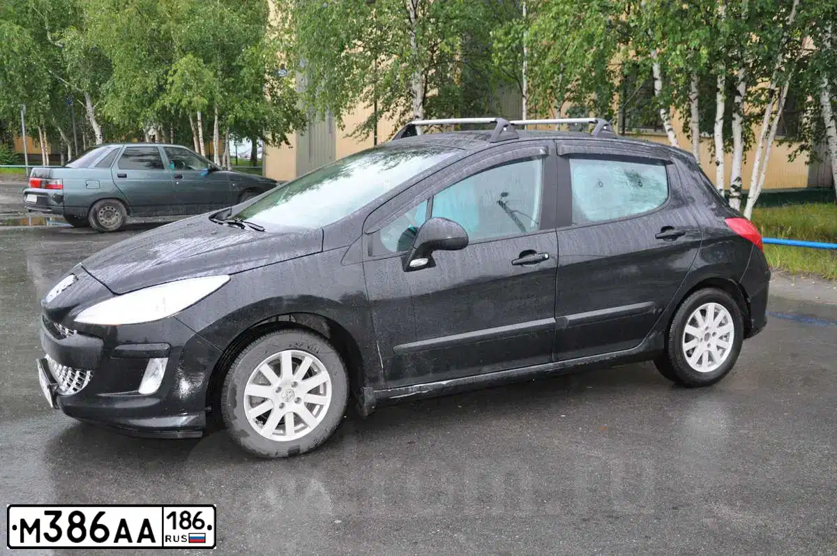 Фото автомобиля PEUGEOT T 308, 2008 — госномер С505АР55. Цвет: ЧЕРНЫЙ
