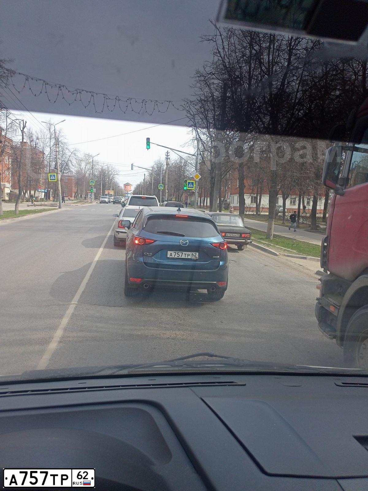 Фото автомобиля MAZDA CX-5, 2021 — госномер О197ЕТ71. Цвет: синий