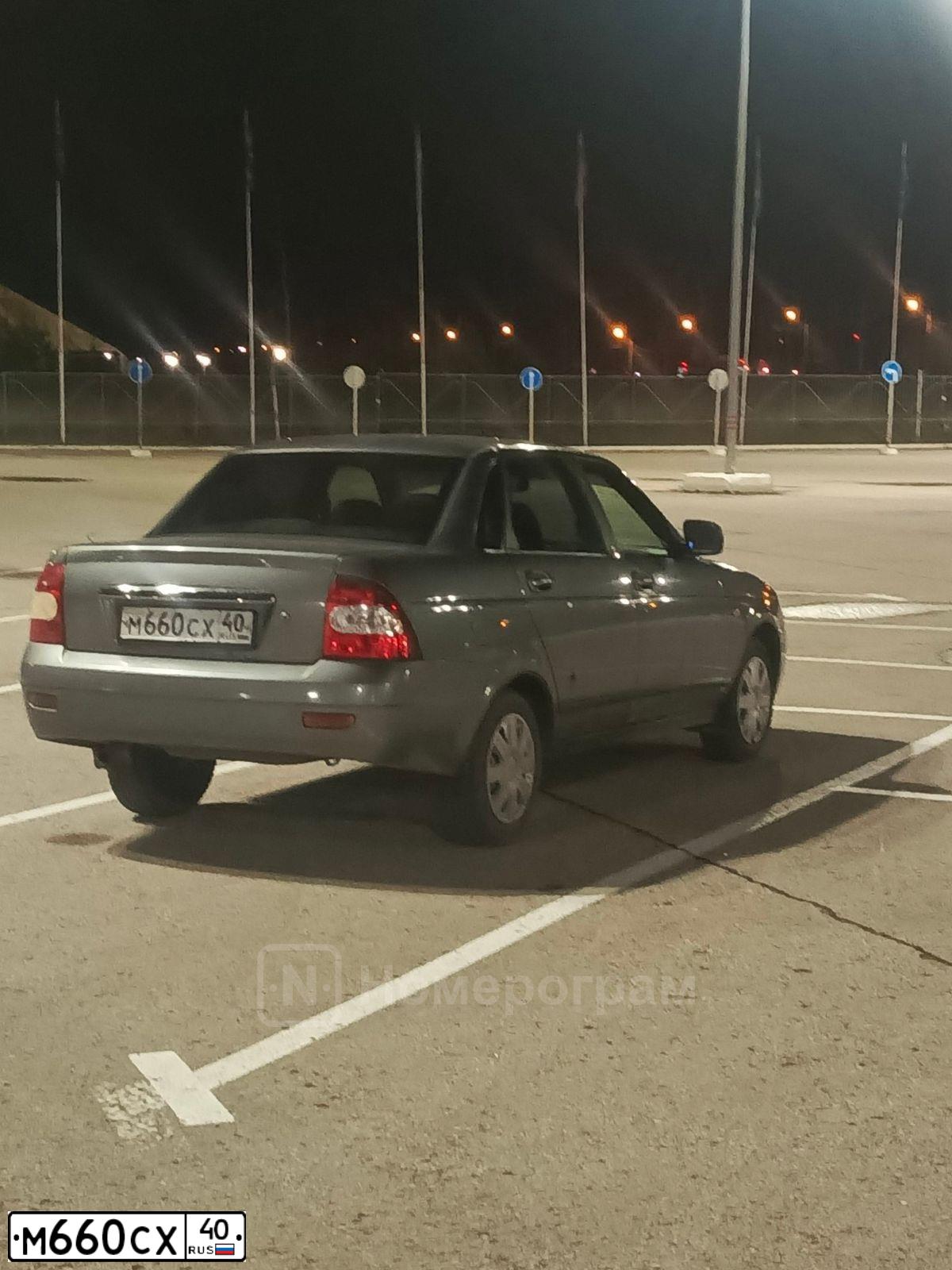 Фото автомобиля LADA PRIORA, 2011 — госномер С519РС40. Цвет: средний серо-зеленый металлик