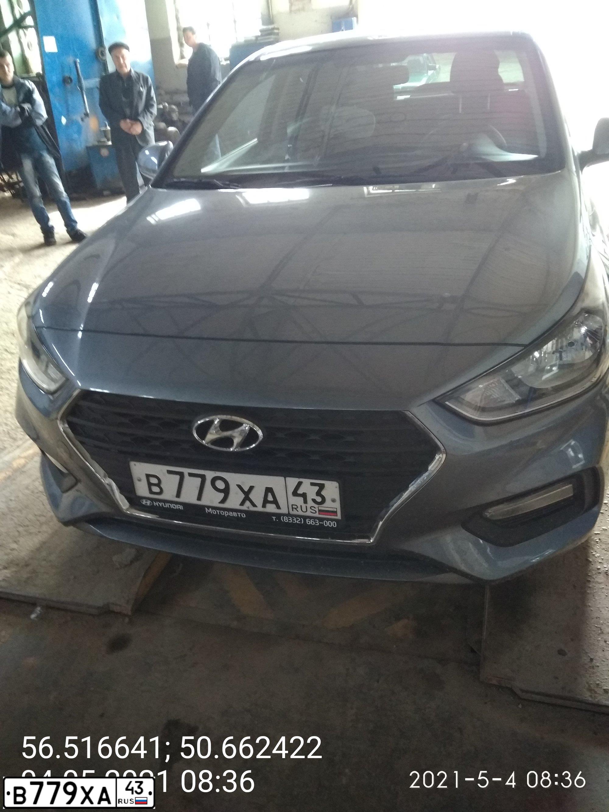 Фото автомобиля HYUNDAI SOLARIS, 2017 — госномер С608ТК43