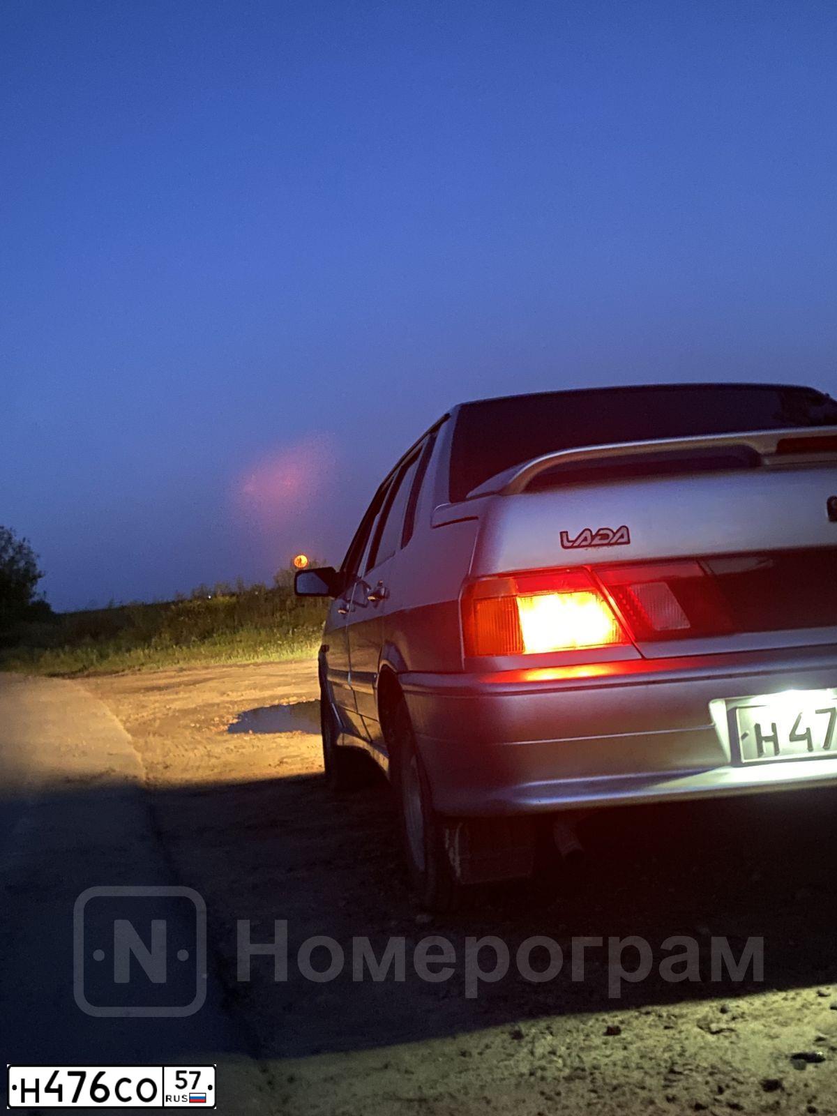 Фото автомобиля LADA 2115 SAMARA, 2005 — госномер Н476СО57. Цвет: Светло-Серебристый металлик