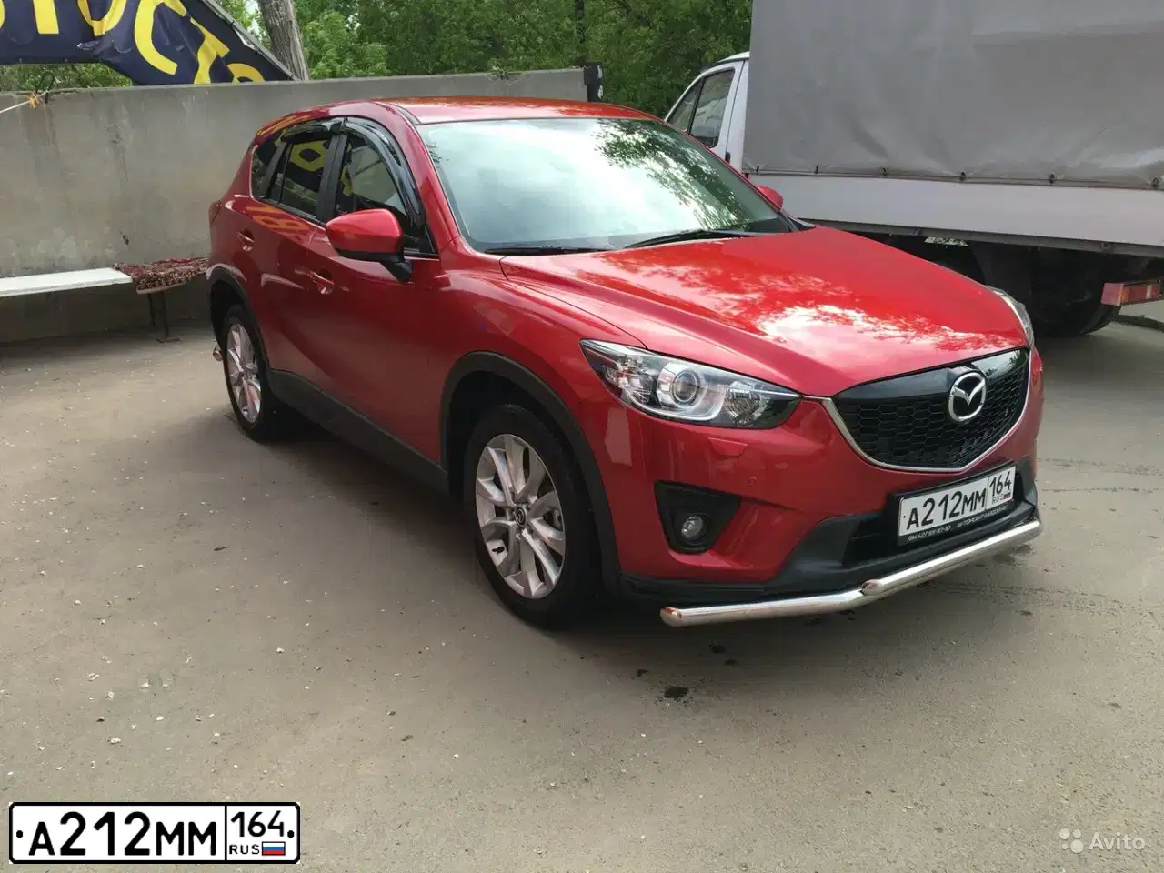 Фото автомобиля MAZDA CX-5, 2014 — госномер С177НН716. Цвет: Красный