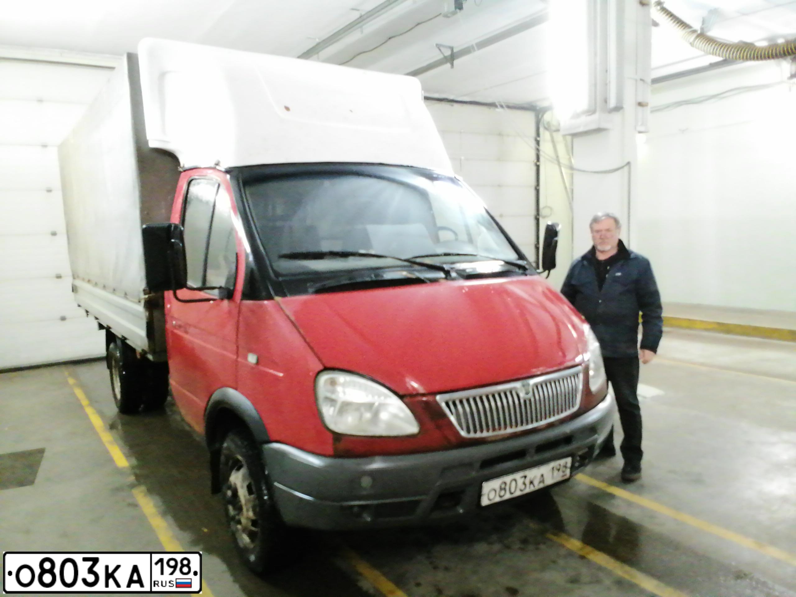 Фото автомобиля GAZ 2705 GAZEL, 2005 — госномер О803КА198. Цвет: МАЛЬВА