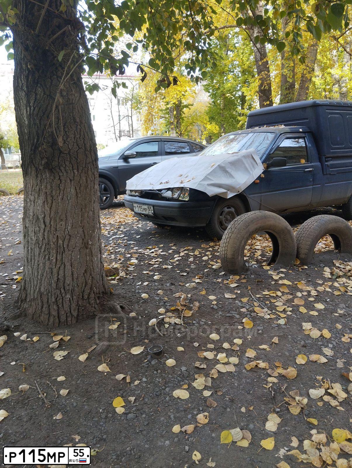 Фото автомобиля IZH 2717, 2005 — госномер Р115МР55. Цвет: ТЕМНО-СИНИЙ