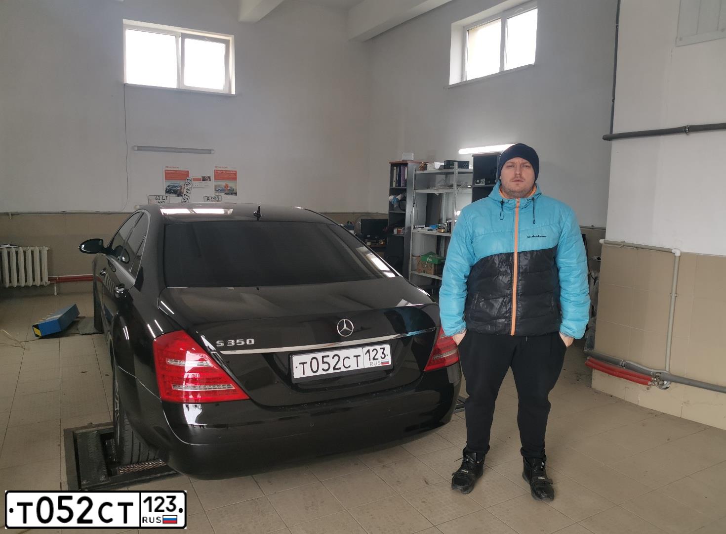 Фото автомобиля MERCEDES S-KLASSE, 2007 — госномер В269УВ193. Цвет: ЧЕРНЫЙ