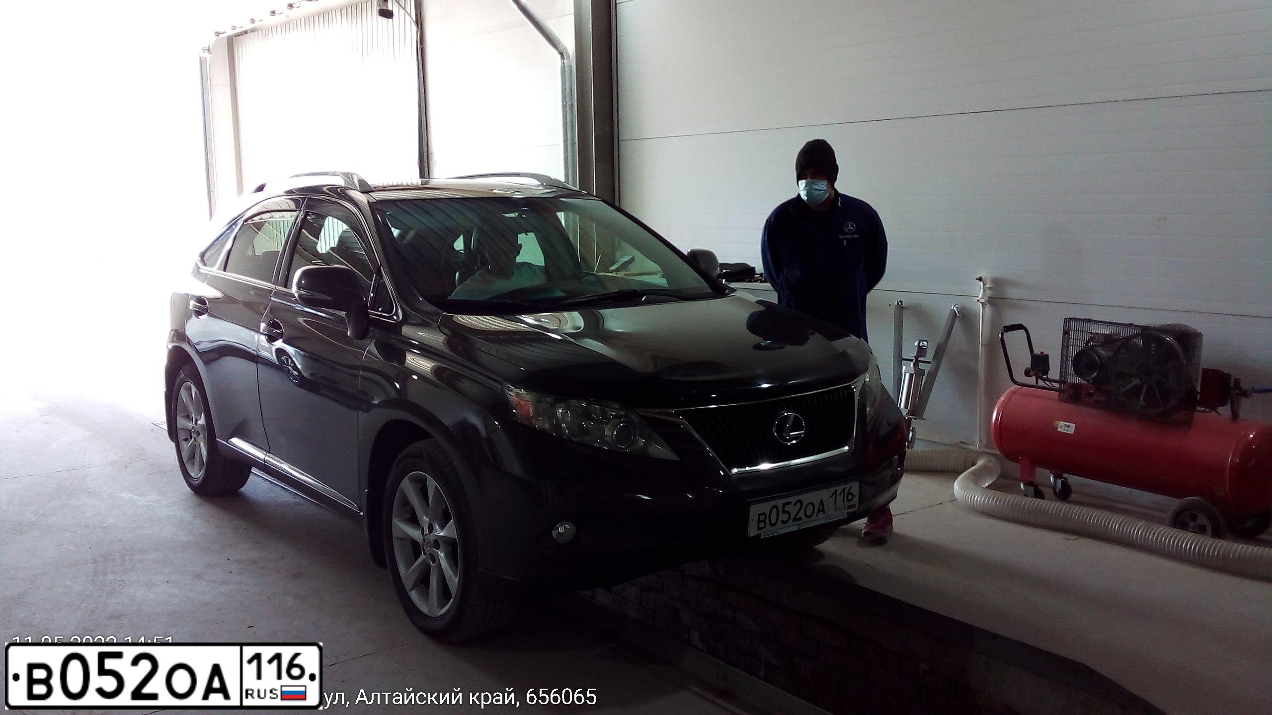 Фото автомобиля LEXUS RX350, 2010 — госномер В594КУ122. Цвет: ТЕМНО-СЕРЫЙ