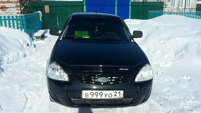 Фото автомобиля LADA 2170 PRIORA, 2013 — госномер К471ОН21. Цвет: Сине-Черный