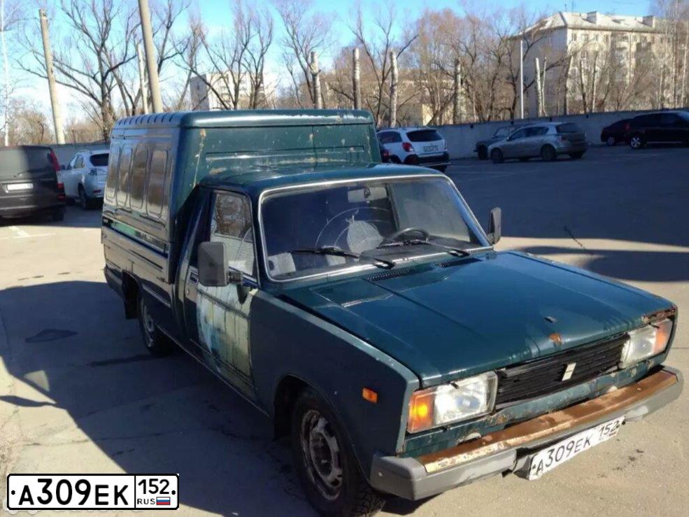 Фото автомобиля IZH 2717, 2007 — госномер А309ЕК152. Цвет: ЗЕЛЕНЫЙ