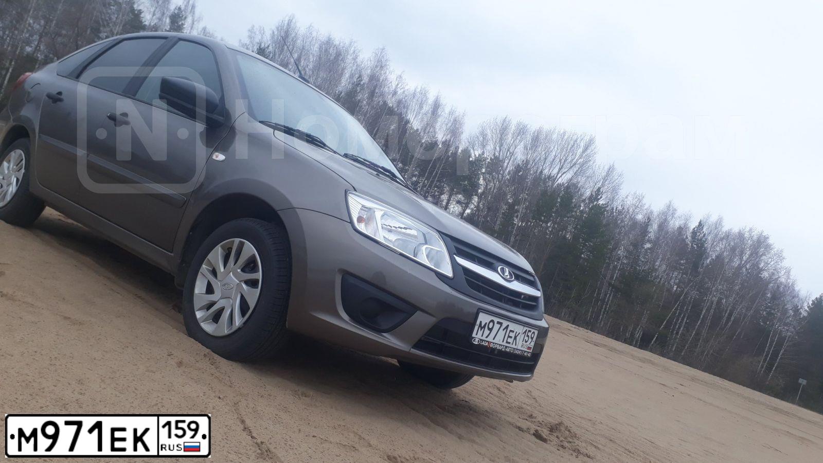 Фото автомобиля LADA 2191 GRANTA, 2018 — госномер А847МТ18. Цвет: Золотисто-коричневый