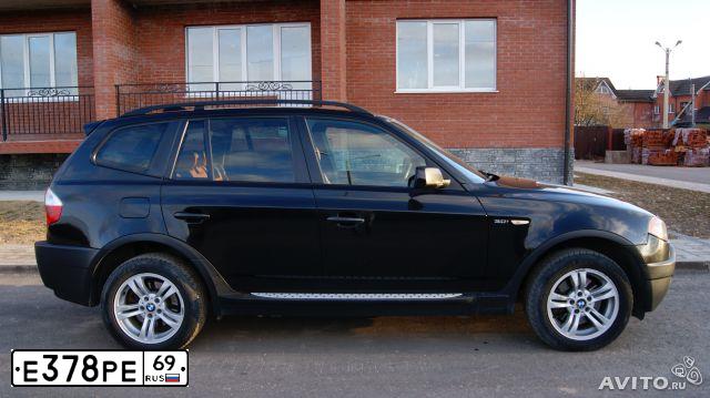 Фото автомобиля BMW X3, 2004 — госномер А768КЕ777. Цвет: ЧЕРНЫЙ