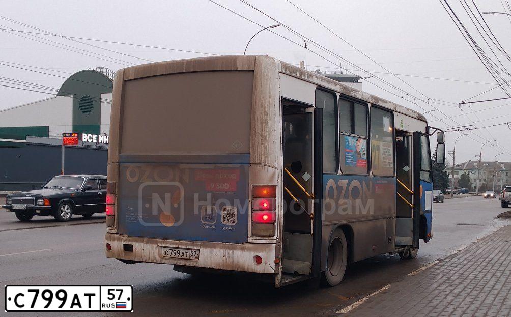 Фото автомобиля PAZ 3203, 2017 — госномер С799АТ57. Цвет: Белый