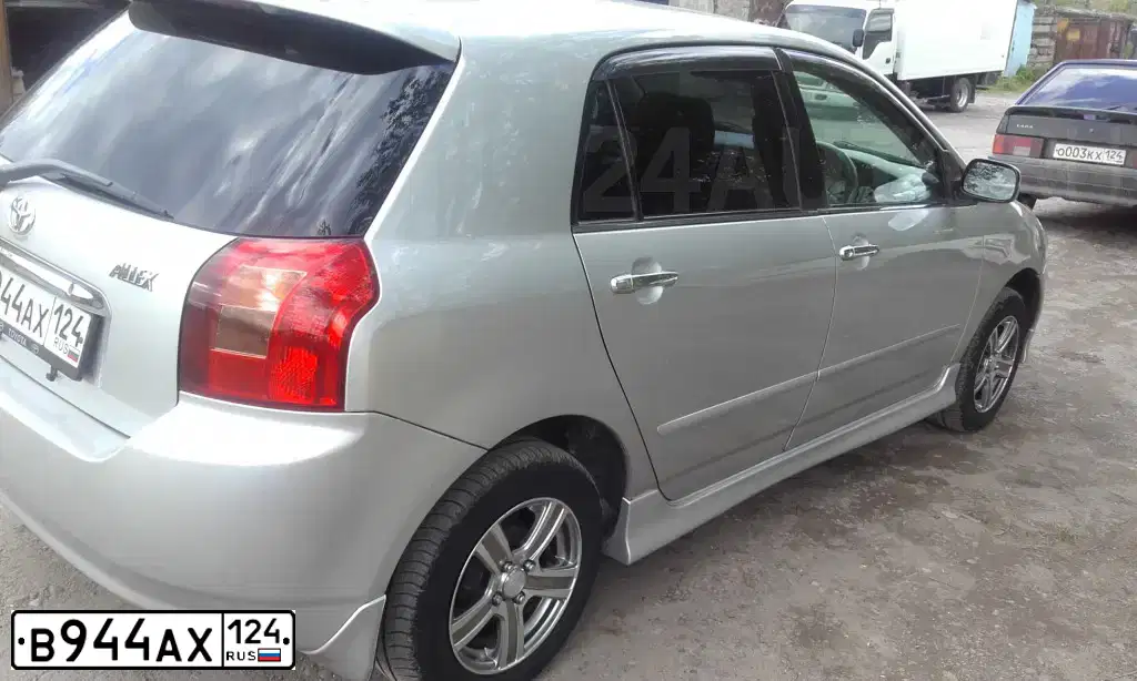 Фото автомобиля TOYOTA ALLEX, 2001 — госномер В444ТА124
