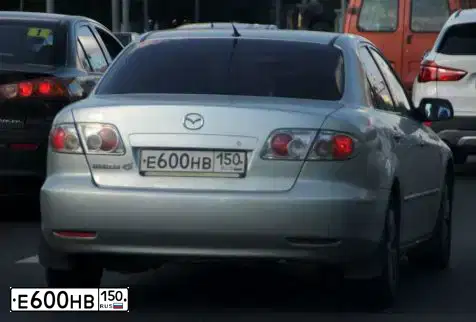 Фото автомобиля MAZDA 6, 2005 — госномер В221АО790. Цвет: СЕРЕБРИСТЫЙ