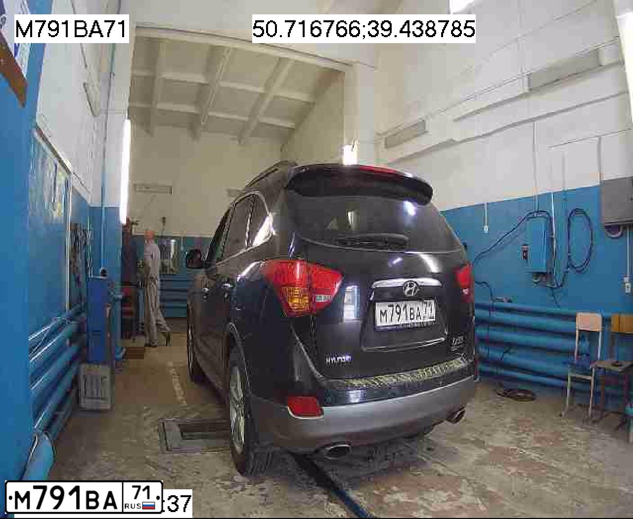 Фото автомобиля HYUNDAI IX55, 2010 — госномер М791ВА71. Цвет: ЧЕРНЫЙ