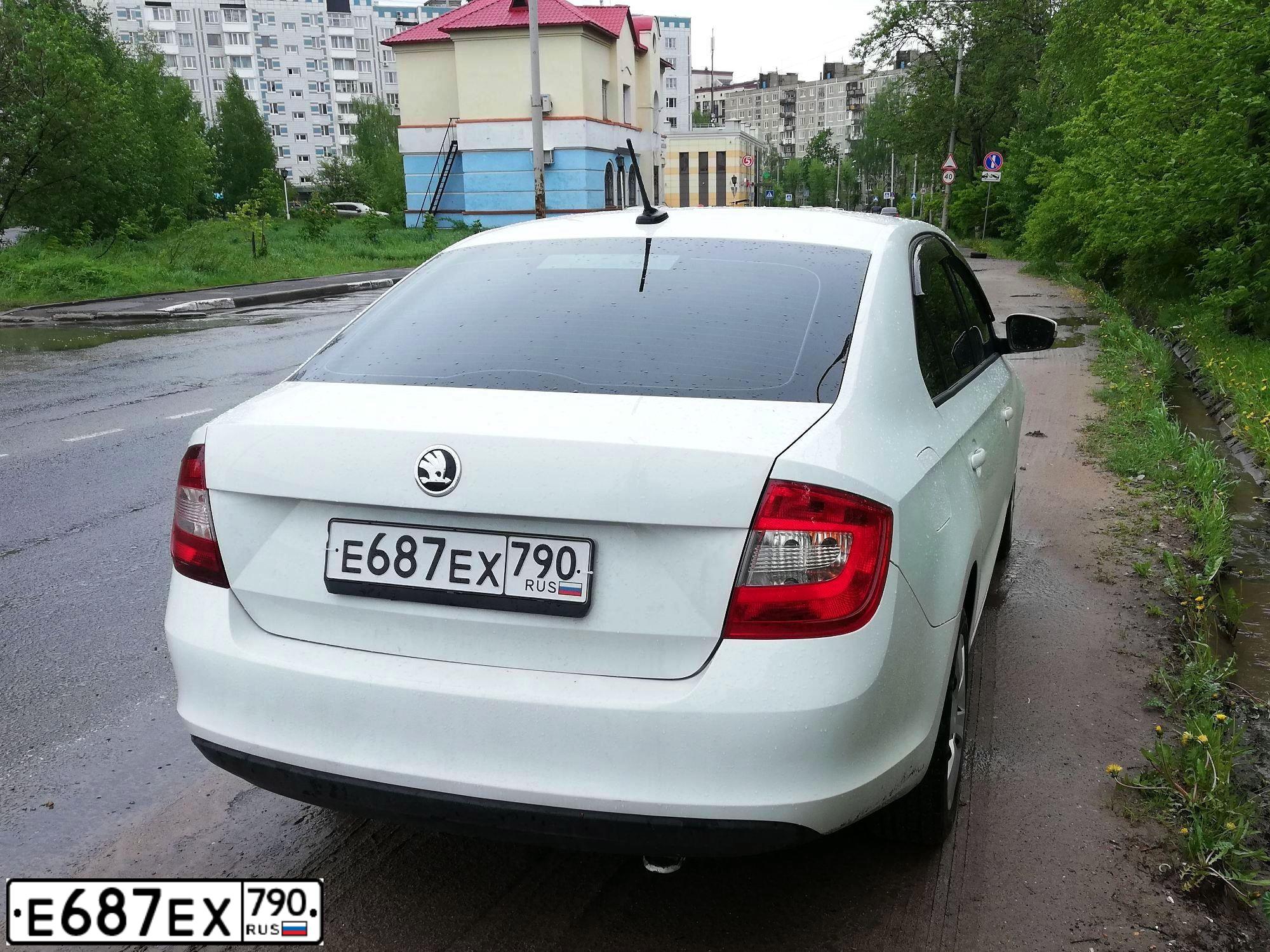 Фото автомобиля SKODA RAPID, 2017 — госномер Е687ЕХ790