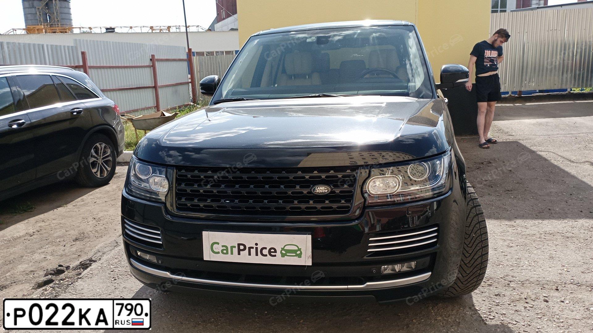 Фото автомобиля LAND ROVER RANGE ROVER, 2014 — госномер С500ТЕ05. Цвет: ЧЕРНЫЙ