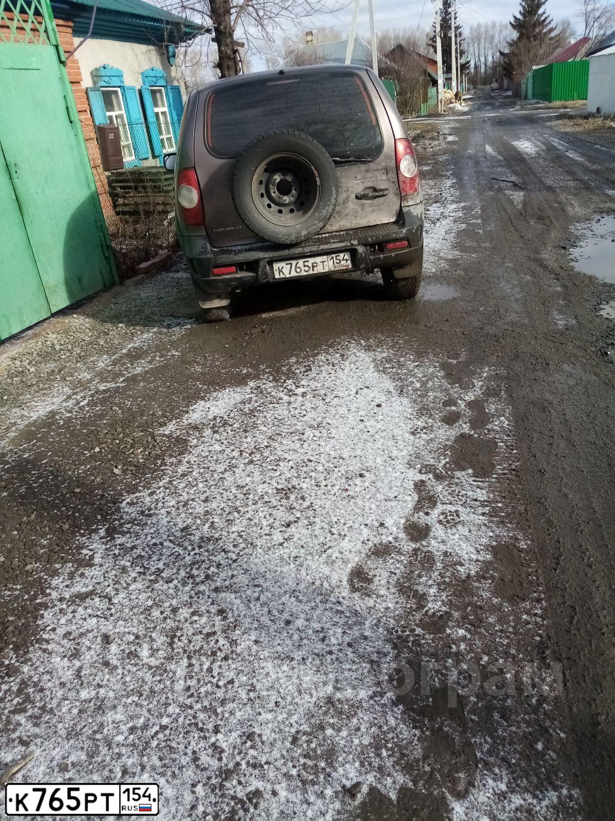 Фото автомобиля CHEVROLET NIVA, 2013 — госномер К765РТ154. Цвет: Светло-коричневый металлик
