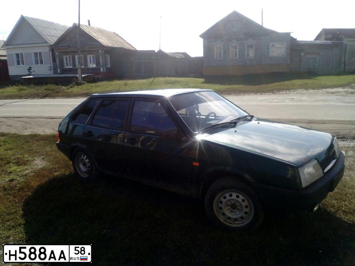 Фото автомобиля LADA 2109 SAMARA, 2003 — госномер Е604СТ58. Цвет: ЗЕЛЕНЫЙ