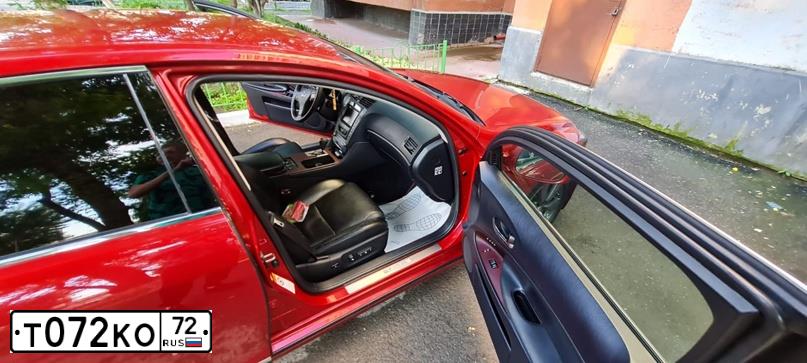 Фото автомобиля LEXUS GS, 2008 — госномер С030СВ72. Цвет: Красный