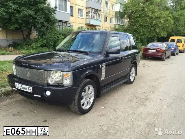 Фото автомобиля LANDROVER RANGE ROVER, 2004 — госномер В542КР702. Цвет: СИНИЙ ТЕМНЫЙ