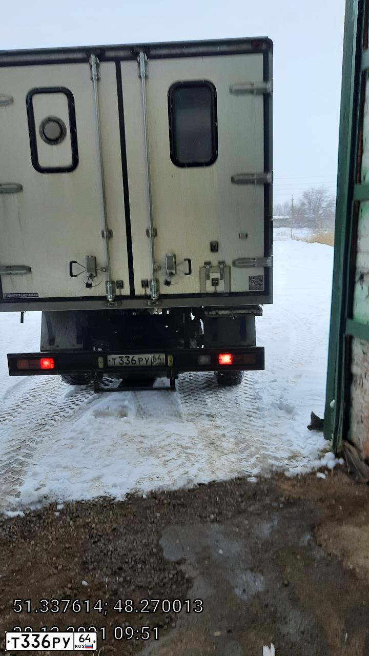 Фото автомобиля GAZ 3308 SADKO, 2014 — госномер Т336РУ64. Цвет: БЕЛЫЙ