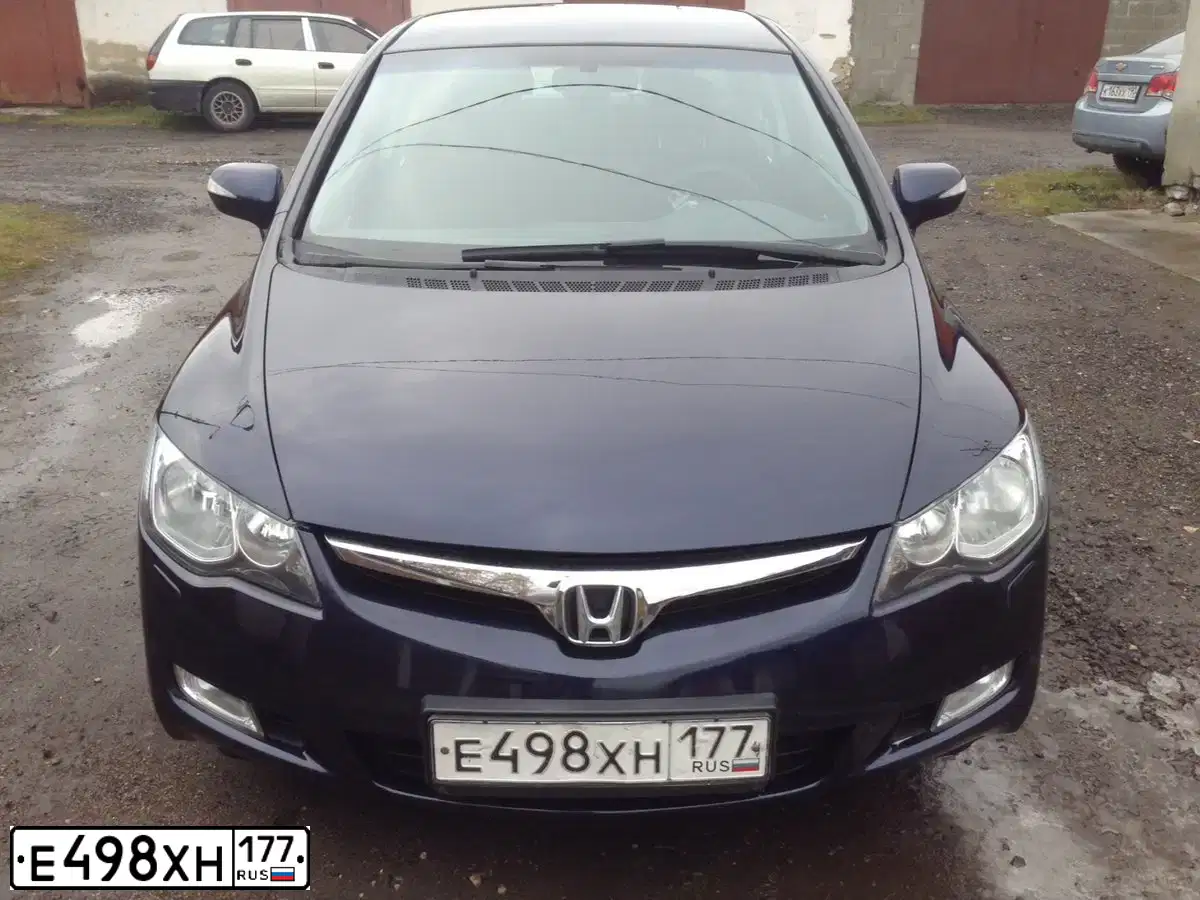 Фото автомобиля HONDA CIVIC, 2007 — госномер К382ВА126. Цвет: ТЕМНО-СИНИЙ