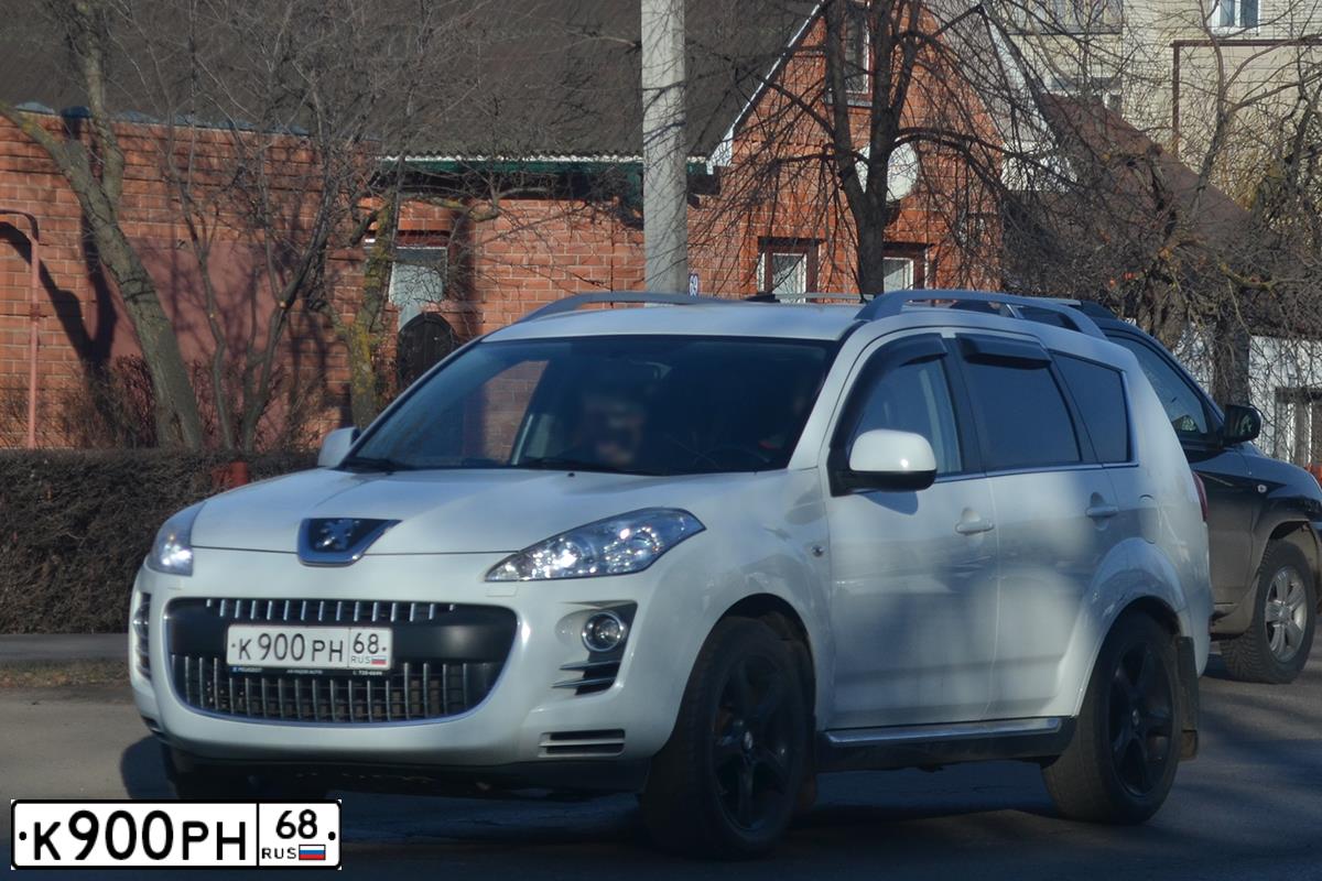 Фото автомобиля PEUGEOT 4007, 2008 — госномер К929РН21. Цвет: Белый