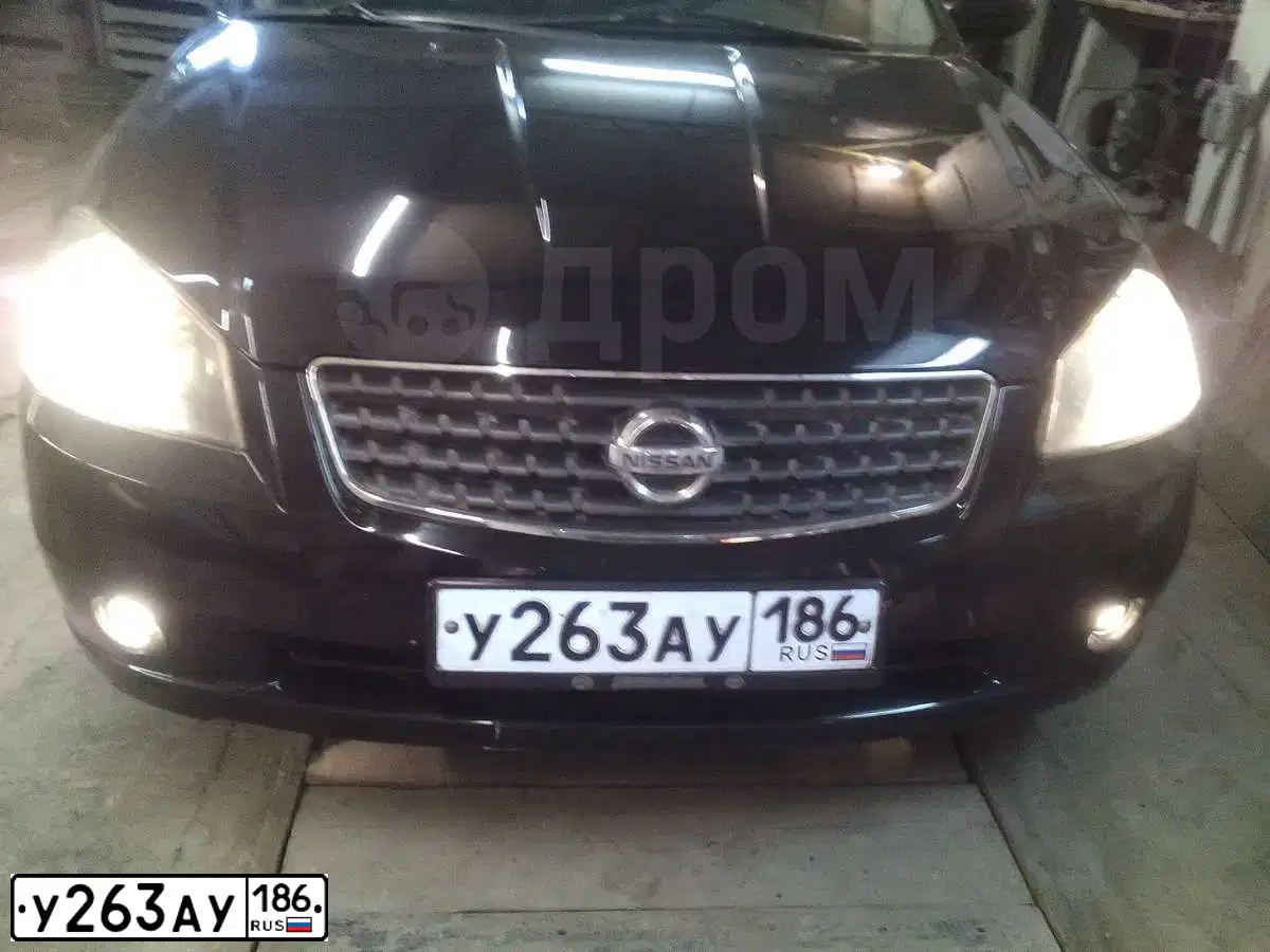 Фото автомобиля NISSAN ALTIMA, 2004 — госномер Т466УР55. Цвет: ЧЕРНЫЙ