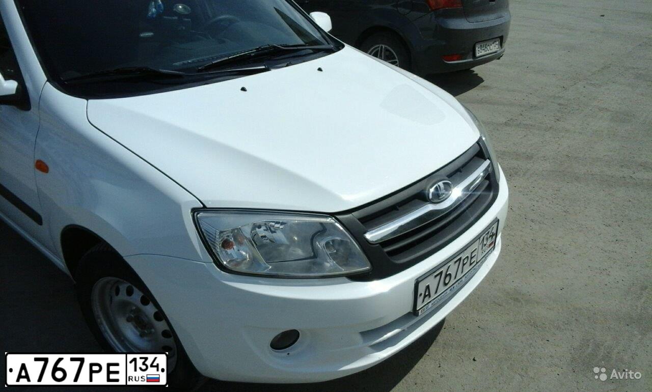 Фото автомобиля LADA 2190 GRANTA, 2013 — госномер Р580ТК05. Цвет: Белый
