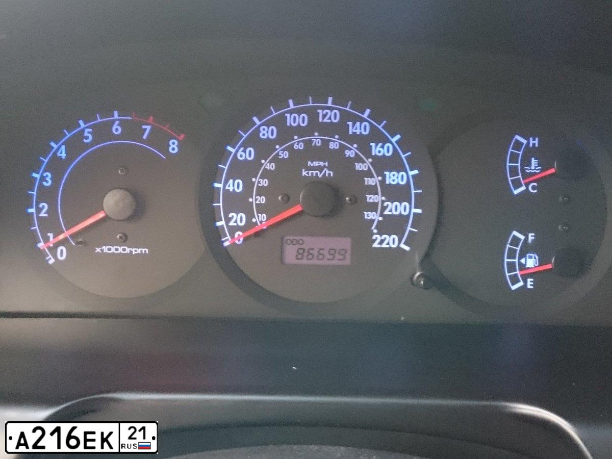 Фото автомобиля KIA SPECTRA, 2008 — госномер А216ЕК21. Цвет: КРАСНЫЙ ПЕРЕЦ