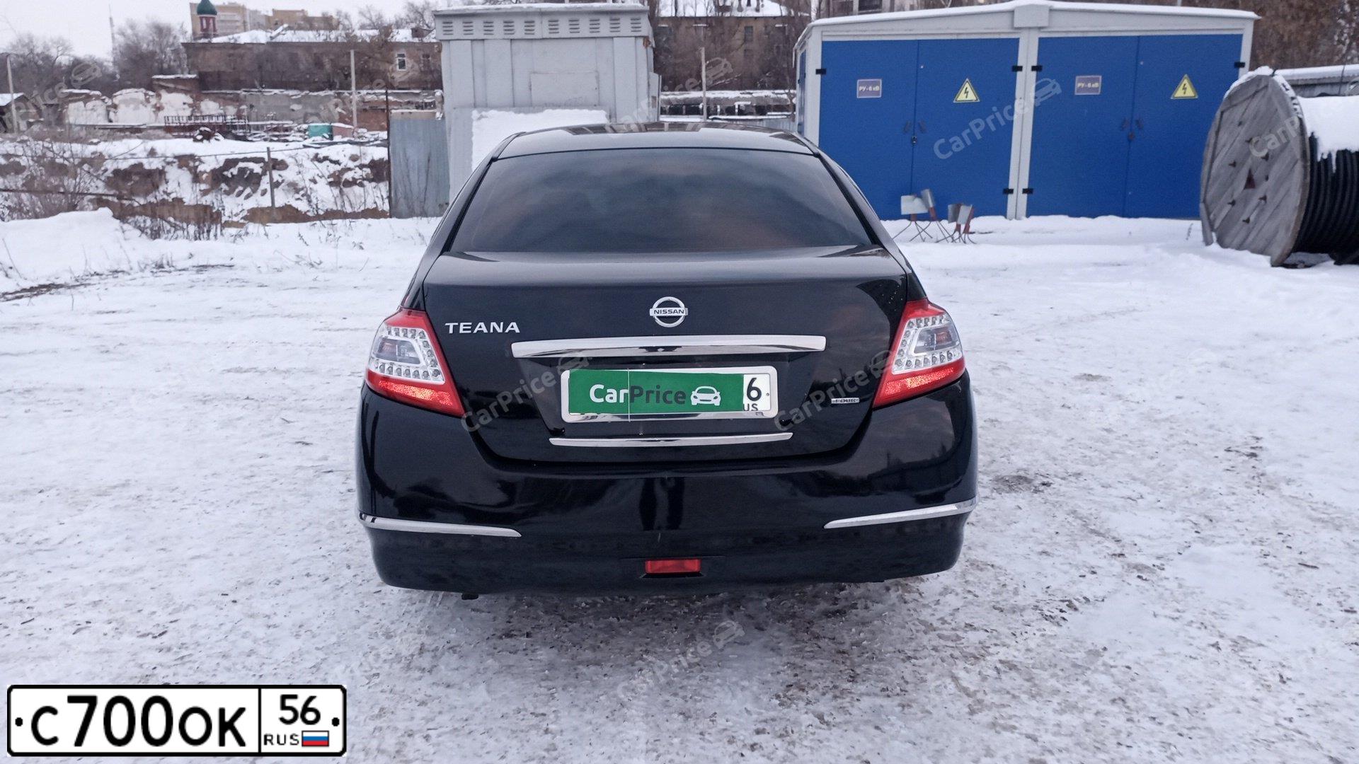 Фото автомобиля NISSAN TEANA, 2012 — госномер О191НН102. Цвет: ЧЕРНЫЙ