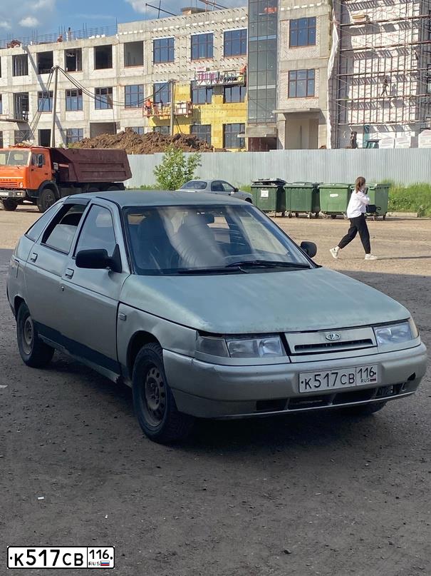 Фото автомобиля LADA 2112, 2003 — госномер К517СВ116. Цвет: СВЕТЛО-ЗЕЛЕНЫЙ