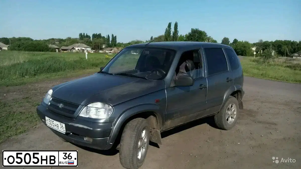 Фото автомобиля KIA CARENS, 2005 — госномер Р003КУ36. Цвет: Серебристый